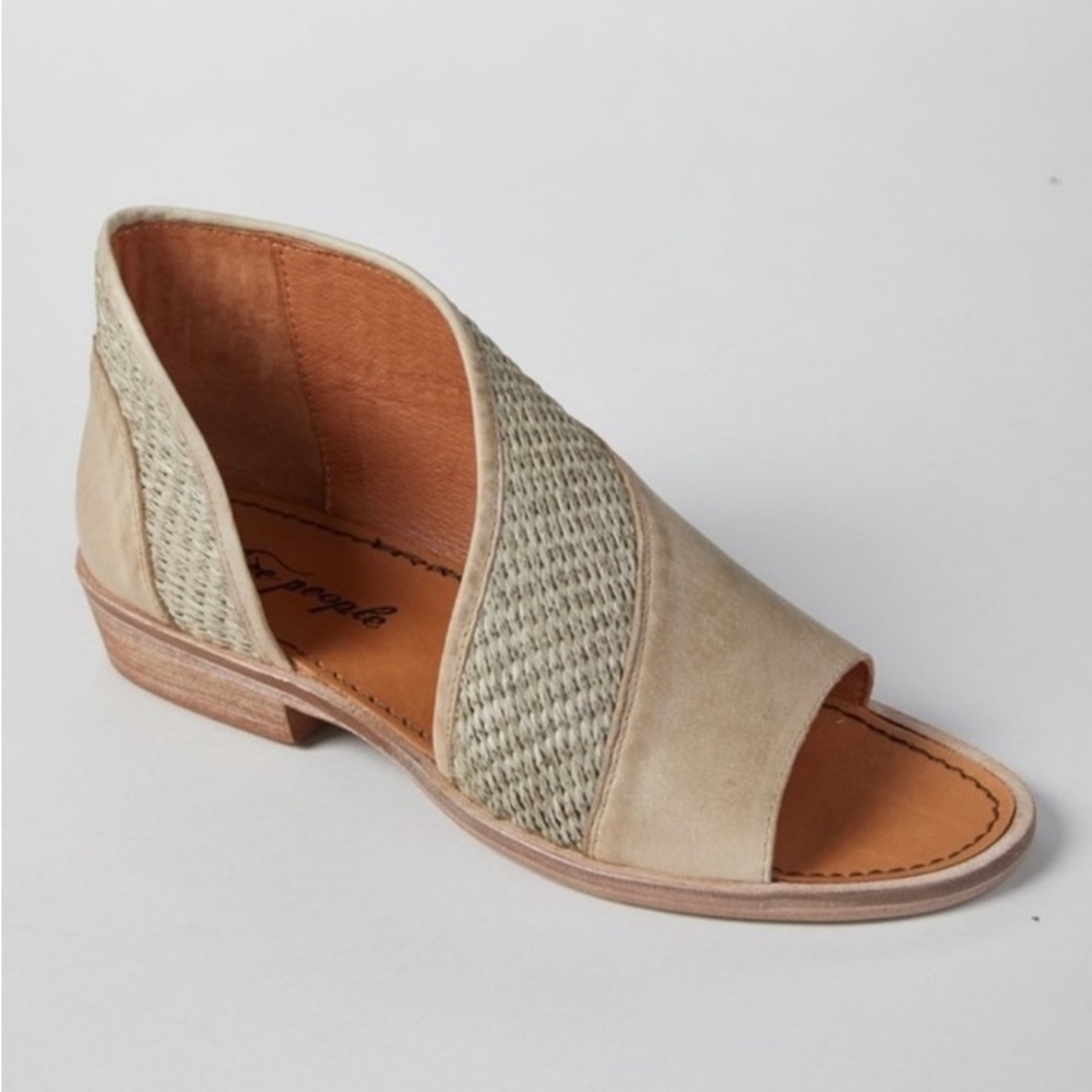 EUC Free People Mont Blanc Leather Sandals (EU 38/US 7.5) Sage
